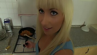 Blonde Czech Girlfriend Enjoys Homemade Sex In The Kitchen