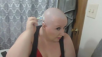 Sexy Mature Bbw Gets A Head Shave And Shows Off Her Smooth Pussy